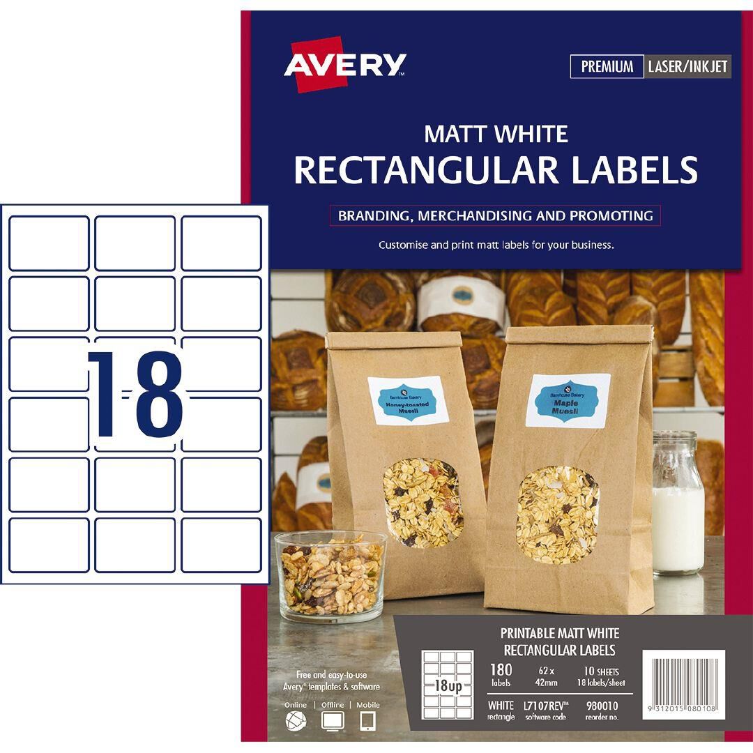 Avery Detachable Rectangle Labels White 180 Labels picture regarding Removable Printable Labels identified as Avery Detachable Rectangle Labels White 180 Labels